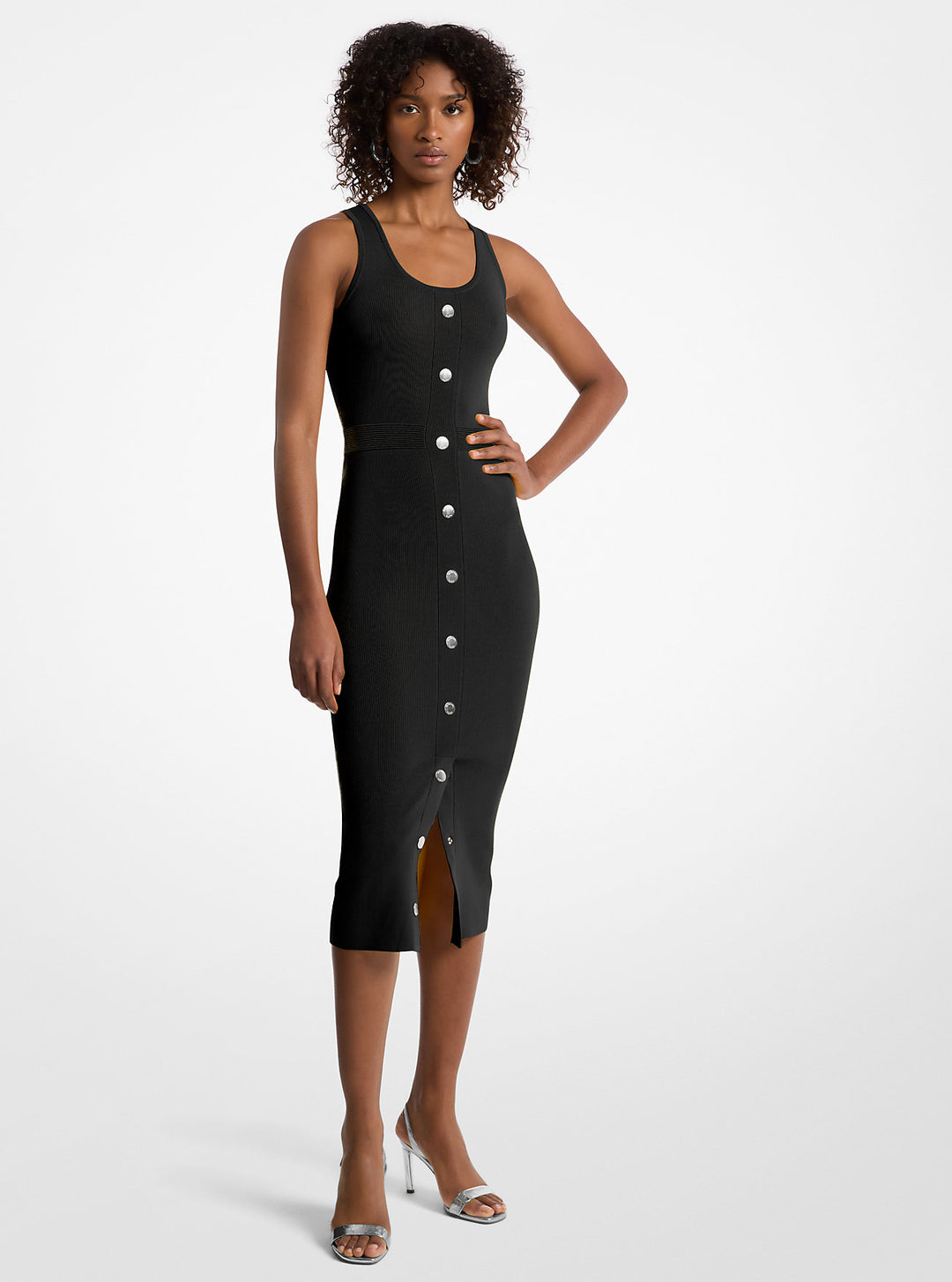 Michael Kors Outlet Stretch Viscose Blend Midi Tank Dress | ShopSimon Michael Kors Outlet Stretch Viscose Blend Midi Tank Dress | ShopSimon