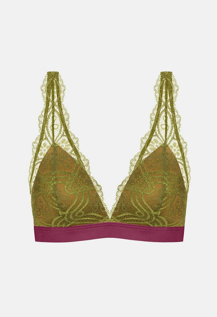 Mey Triangle Bra - Plus In Urban Green | ShopSimon