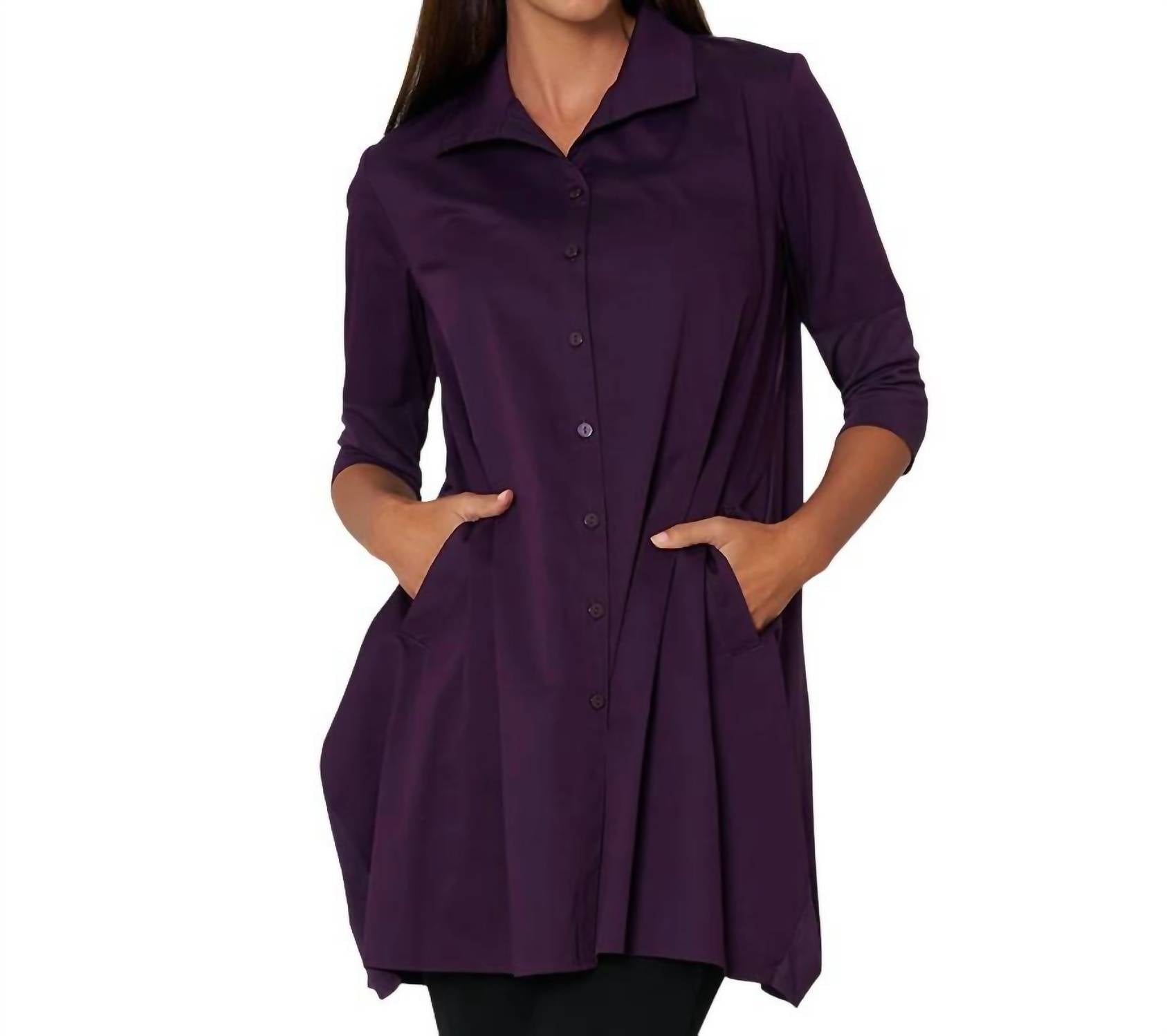 Stella Carakasi Tiburon Icon Tunic In Amethyst,Specials : American Fashion Style Bags On Sale