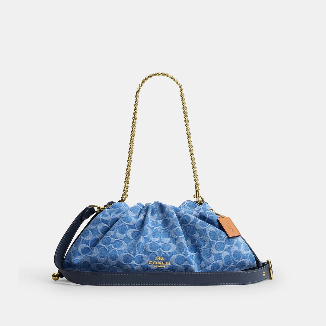 Coach Outlet Faye Large Shoulder Bag In Signature Denim | ShopSimon