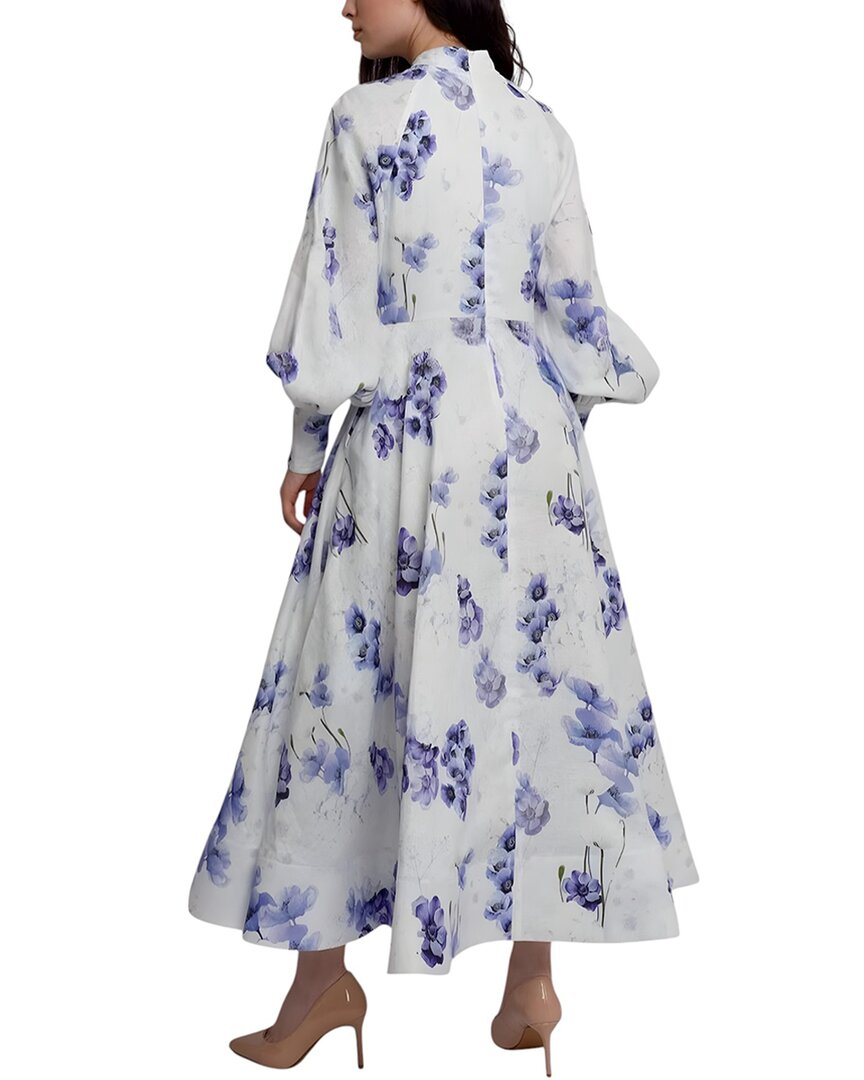 xiomara floral print long sleeve cotton dress Xiomara Floral Print Long Sleeve Cotton Dress (Women)
