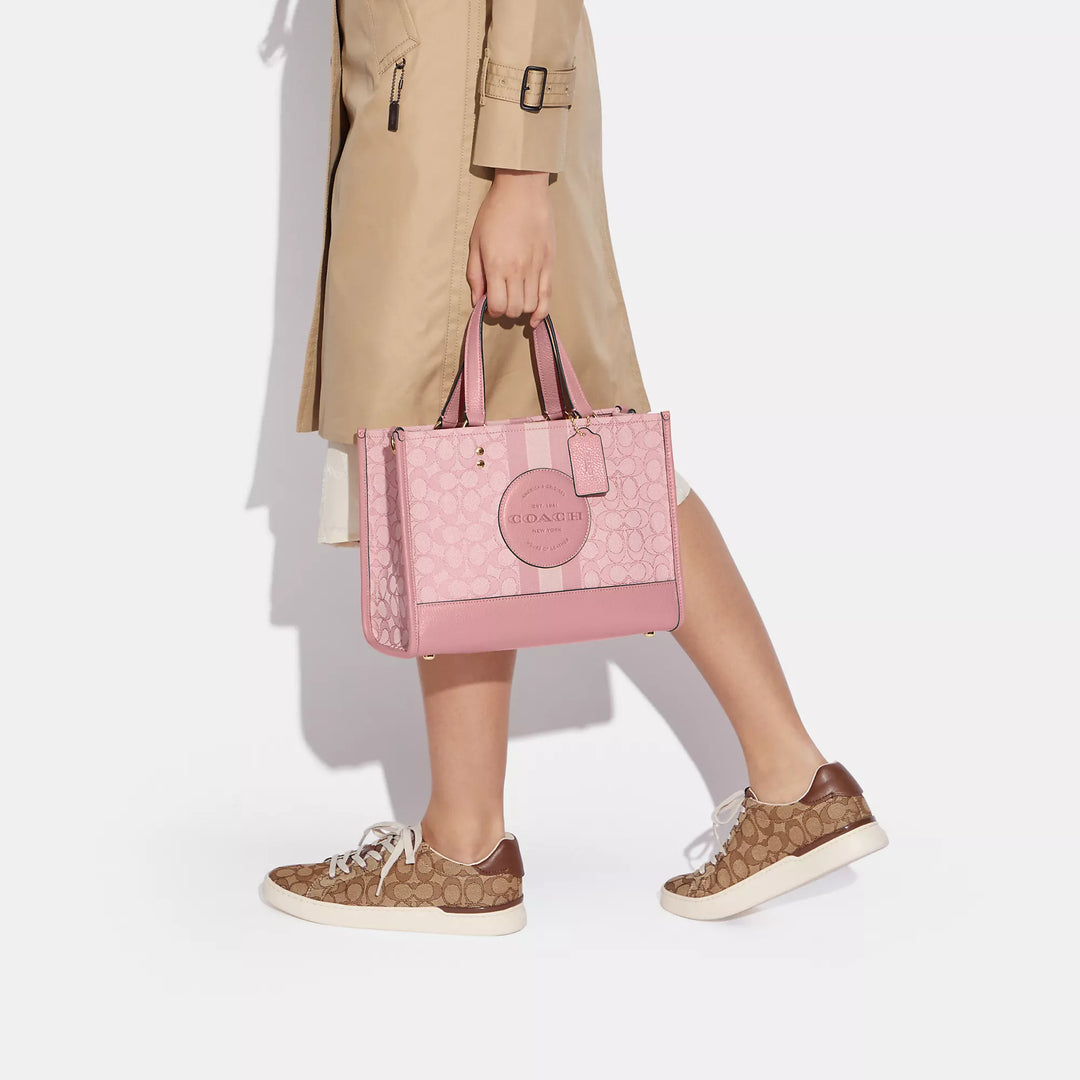 Coach Outlet Dempsey Carryall In Signature Jacquard With Stripe And Coach Patch
