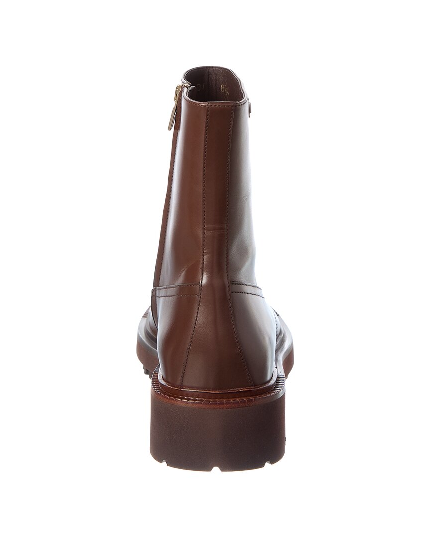 Salvatore Ferragamo Ferragamo Oreste Leather Bootie | ShopSimon display picture 2