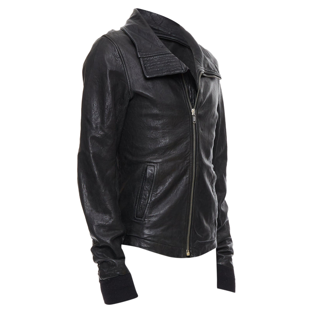 Olmar And Mirta レザー　ライダースジャケット　LZ Rick Owens Lambskin Leather Olmar Mirta Zip Motorcycle Jacket