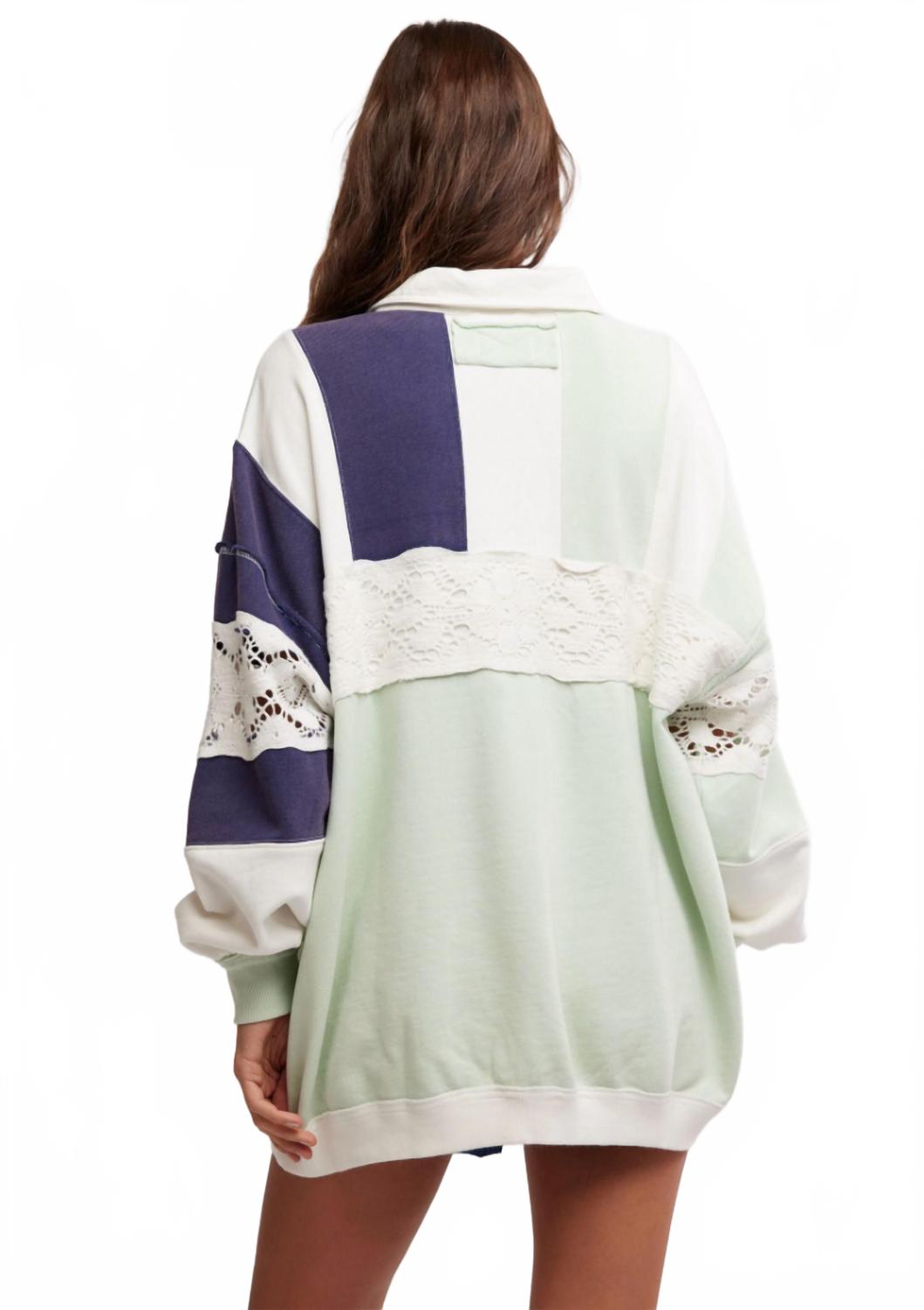 Free People American Dream Polo In Nautical Combo | ShopSimon