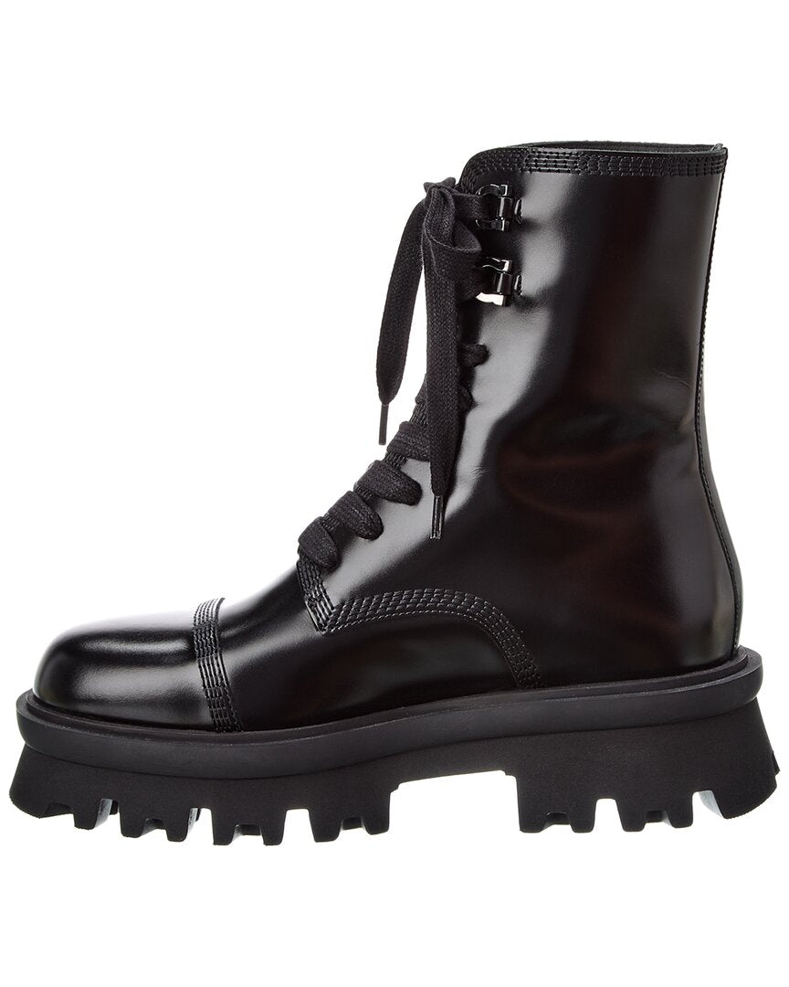 Salvatore Ferragamo Ferragamo Kira Leather Boot | ShopSimon