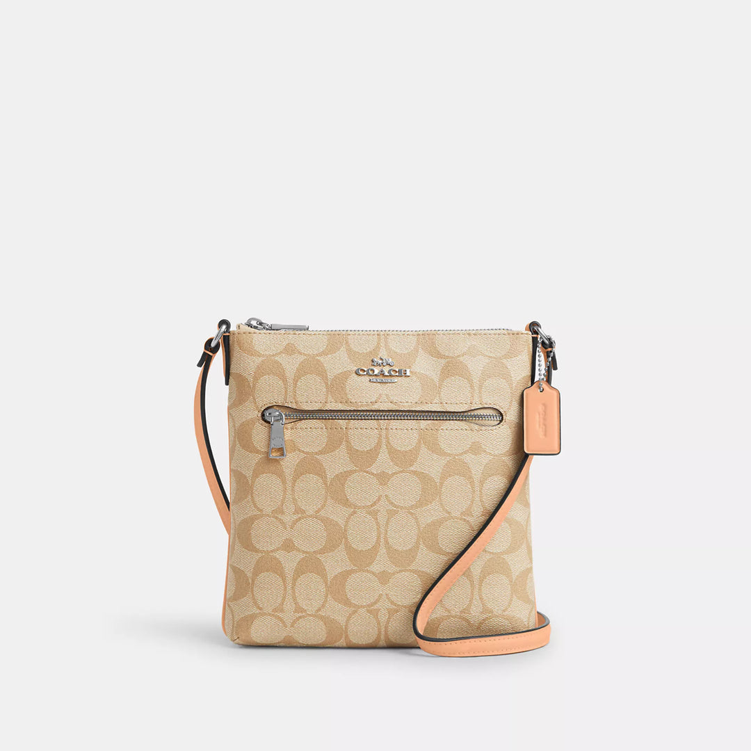 Coach Outlet Mini Rowan File Bag In Signature Canvas | ShopSimon Coach Outlet Mini Rowan File Bag In Signature Canvas | ShopSimon