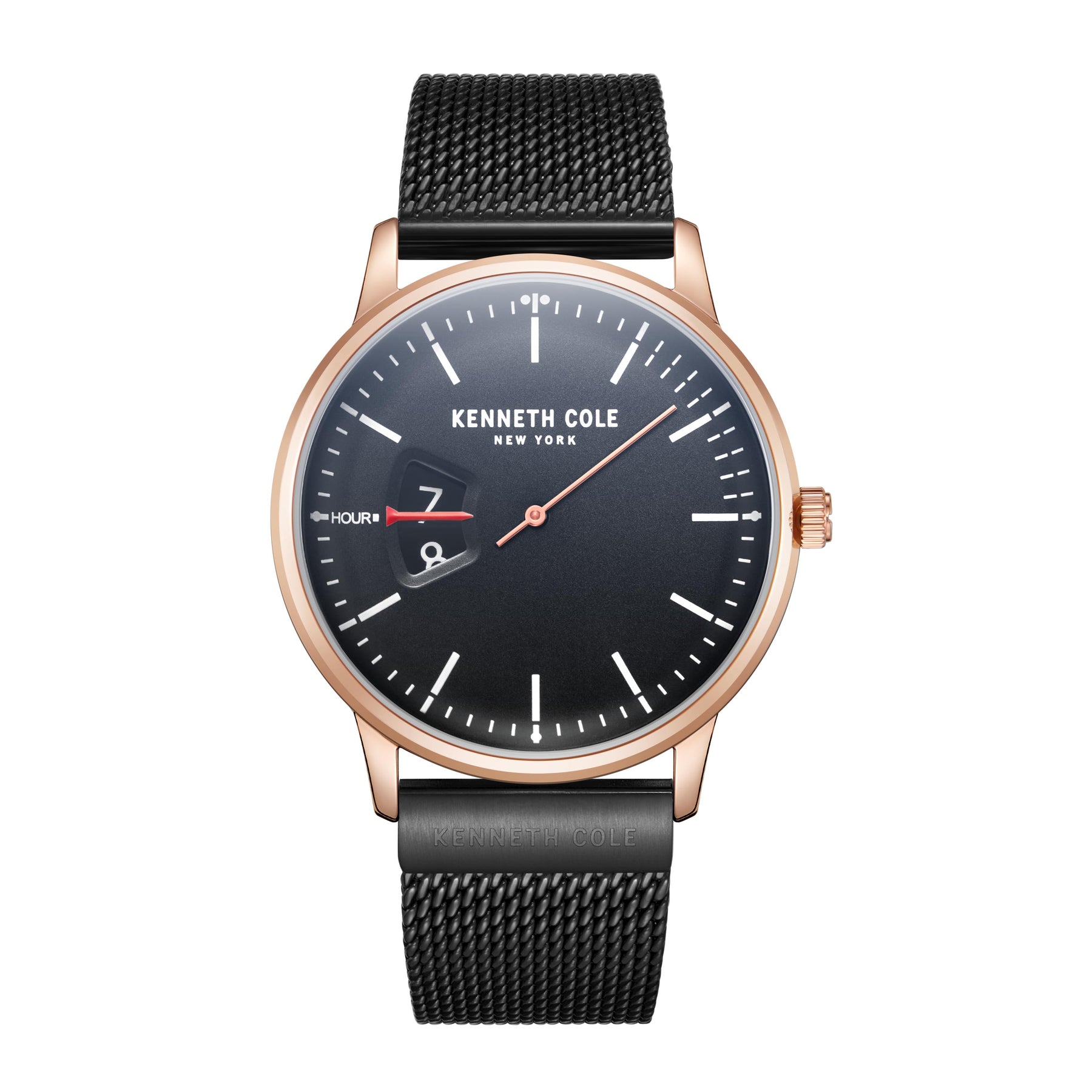Kenneth Cole Men's 42mm Classic Quartz Black Dial Watch