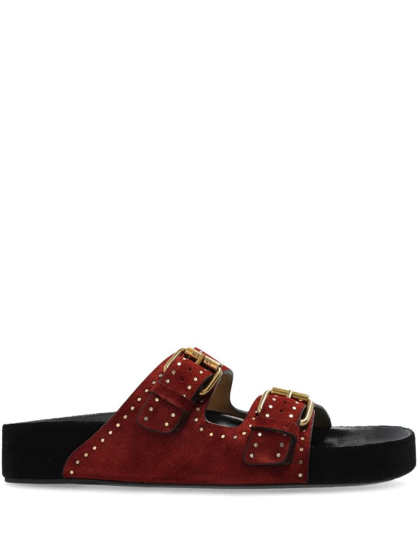 サンダル・ミュール Isabel Marant Burgundy Lennyo Sandals Isabel Marant Lennyo sandals | REVERSIBLE