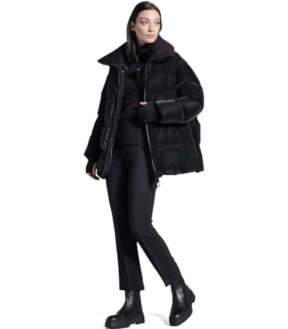 ダウンジャケット・コート DUNO Women Outer GLOSSY 901 230114 Black Duno Glossy Black Down Jacket | ShopSimon