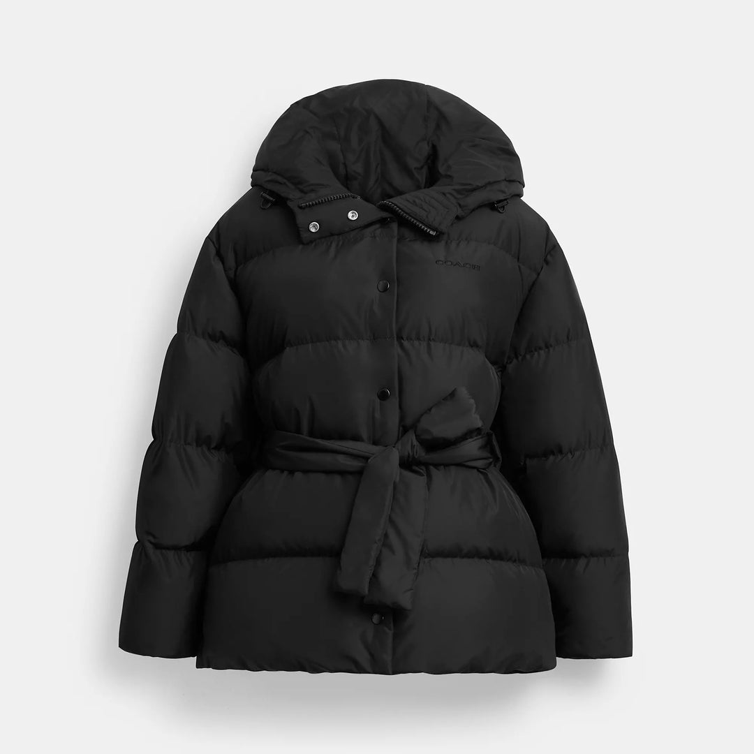 Outlet Coach belted down jacket