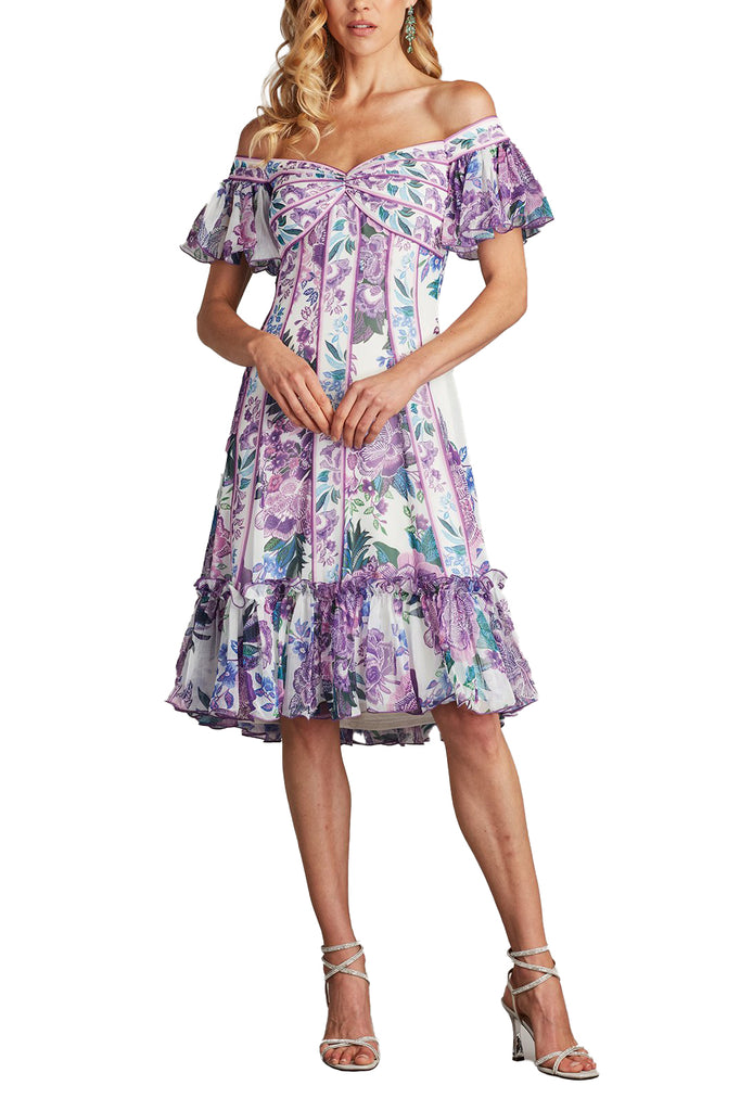 Tadashi Shoji Breeze Floral Print Chiffon Dress | ShopSimon