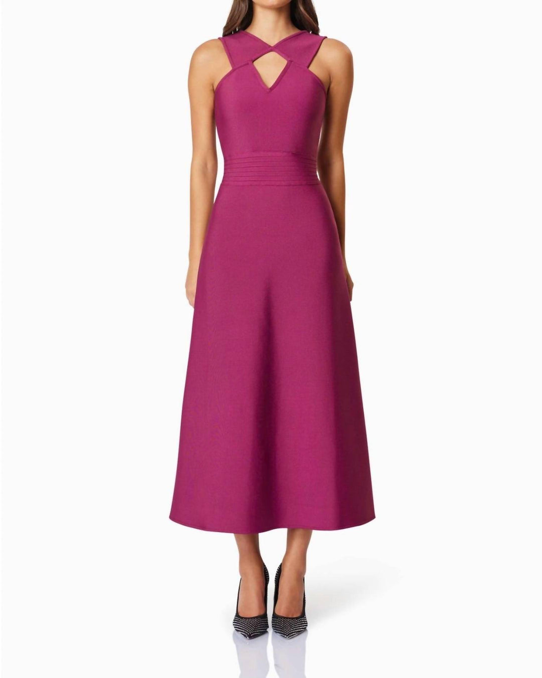 ELLIATT Ella Day Dress In Wine | ShopSimon