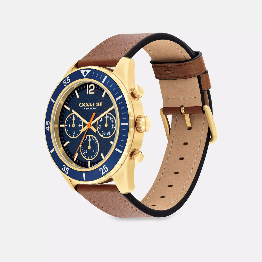 Coach Outlet Cole Chronograph Watch, 44 Mm | ShopSimon