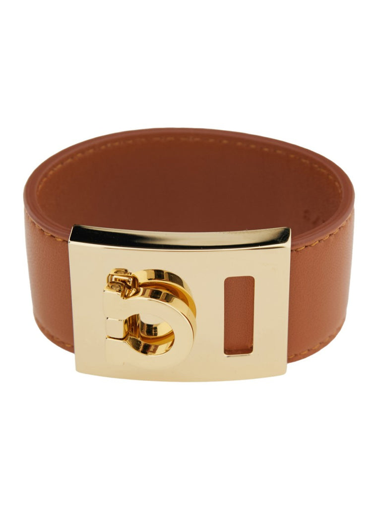 【FERRAGAMO】 Gancini Large Bracelet Brown Ferragamo Gancini Large Bracelet Brown | eBay