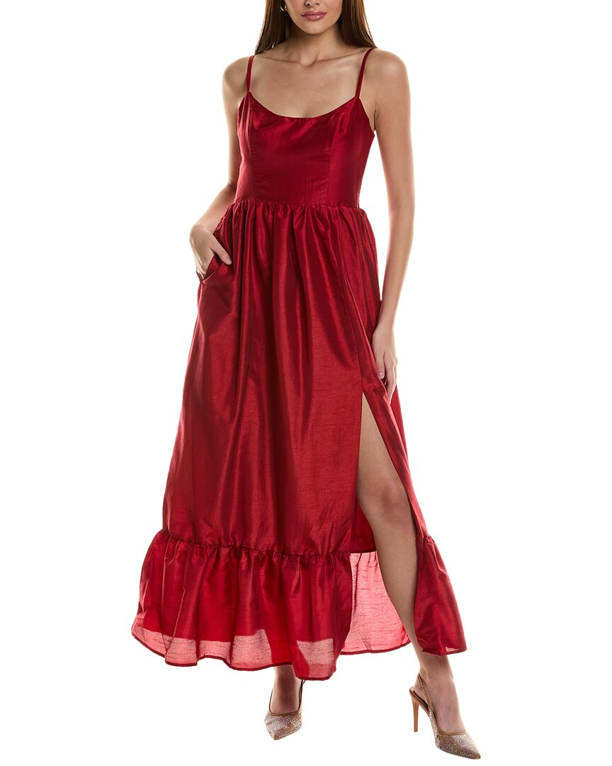 hutch carmichael maxi dress Hutch Carmichael Maxi Dress In Red - 44% Off