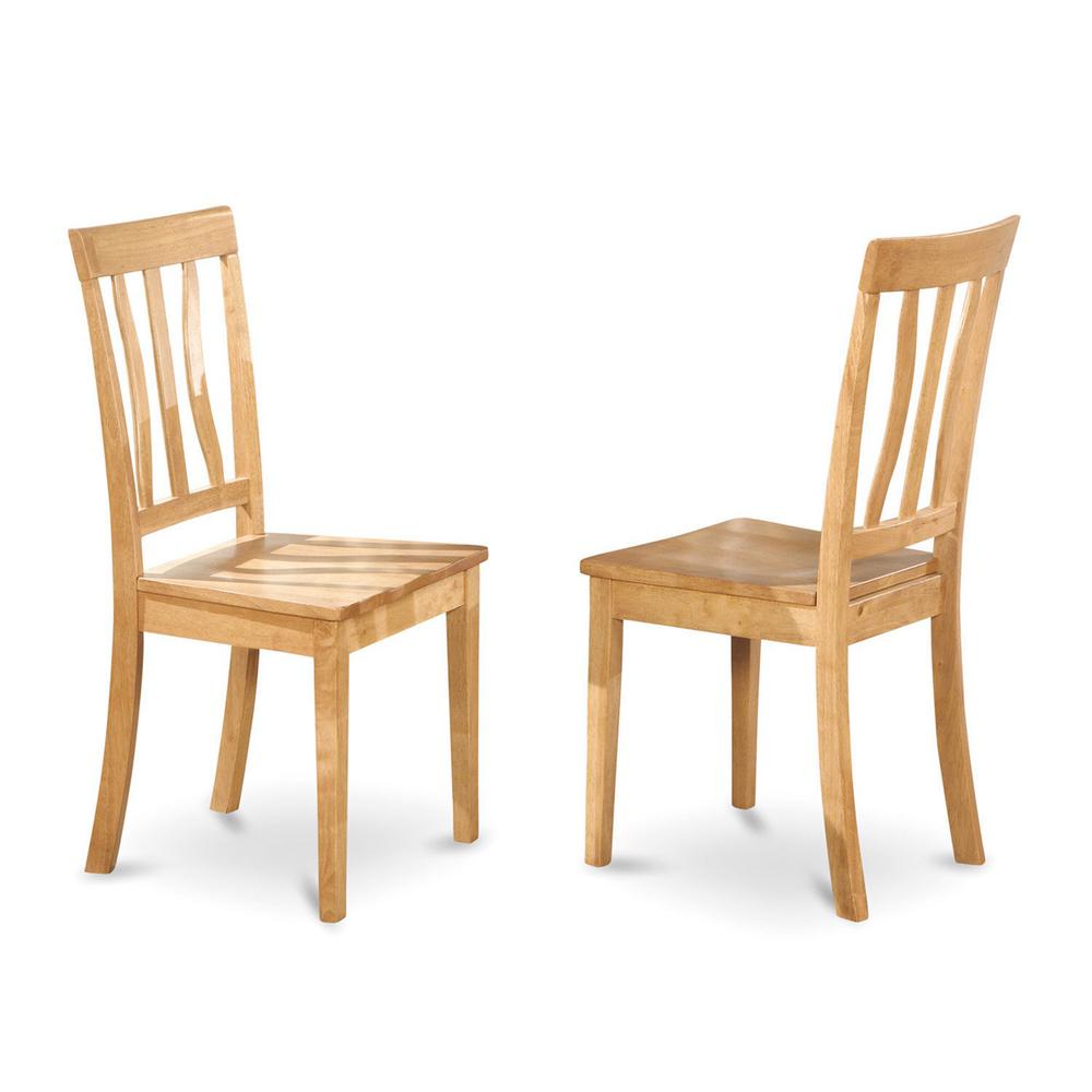 East West Furniture Antique Kitchen dining Chair Wood Seat