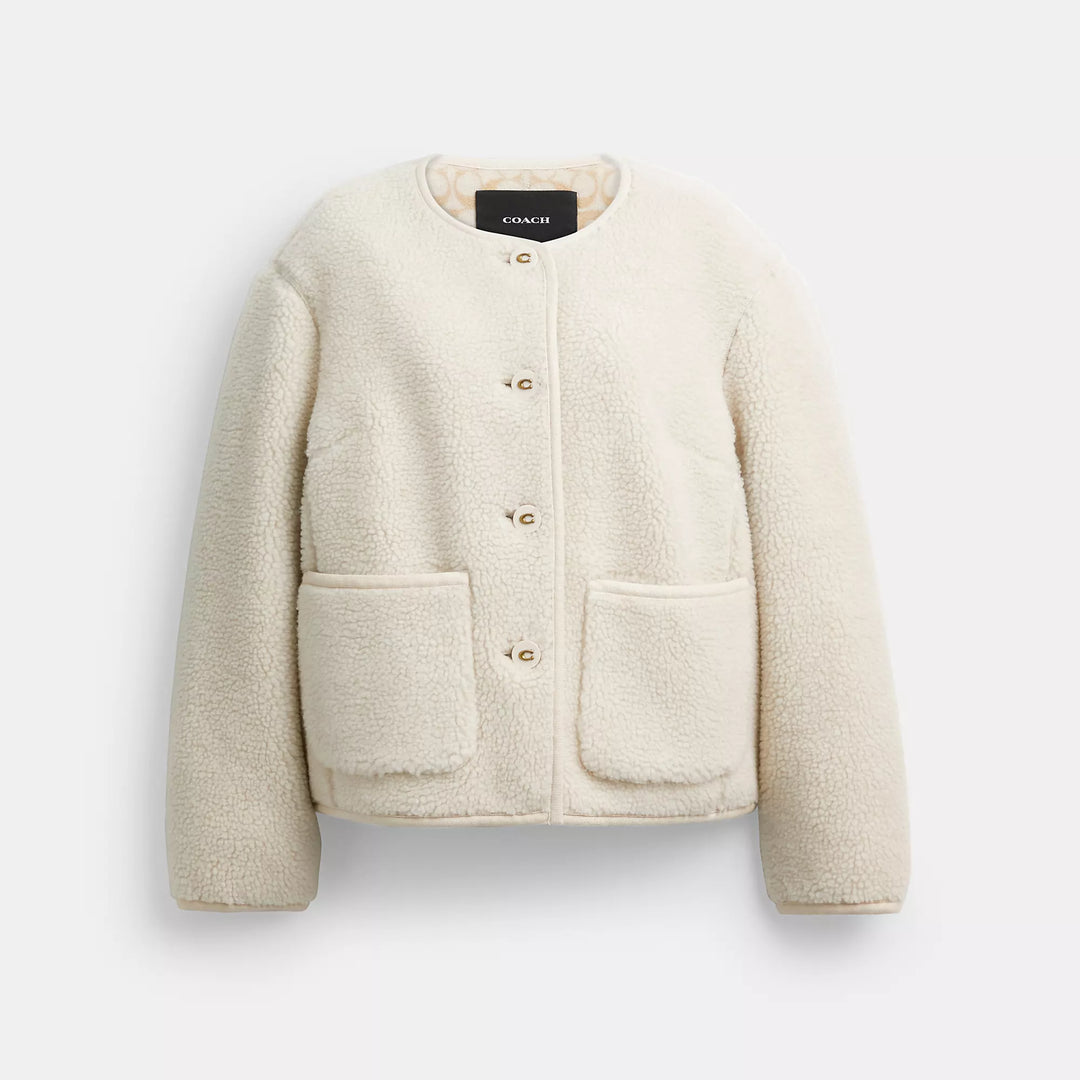 Coach Outlet Short Sherpa Cardi Jacket | ShopSimon