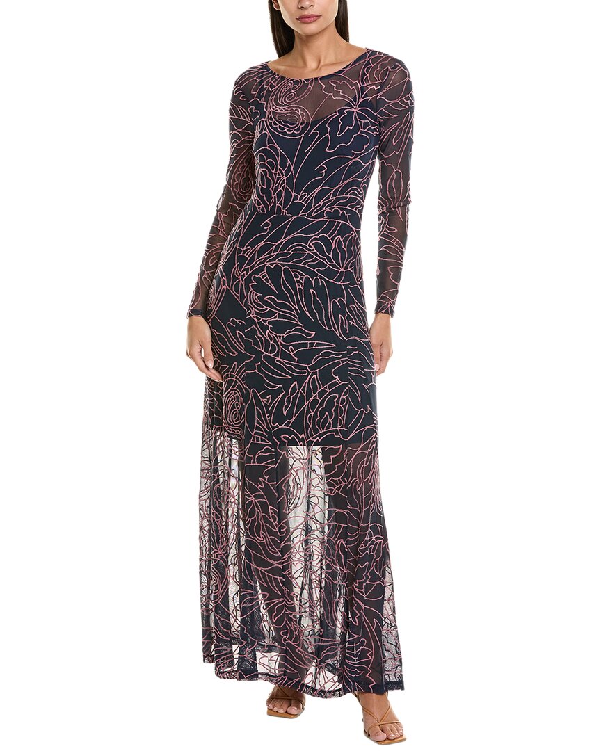 Johnny Was Summer Panel Mesh Maxi Dress