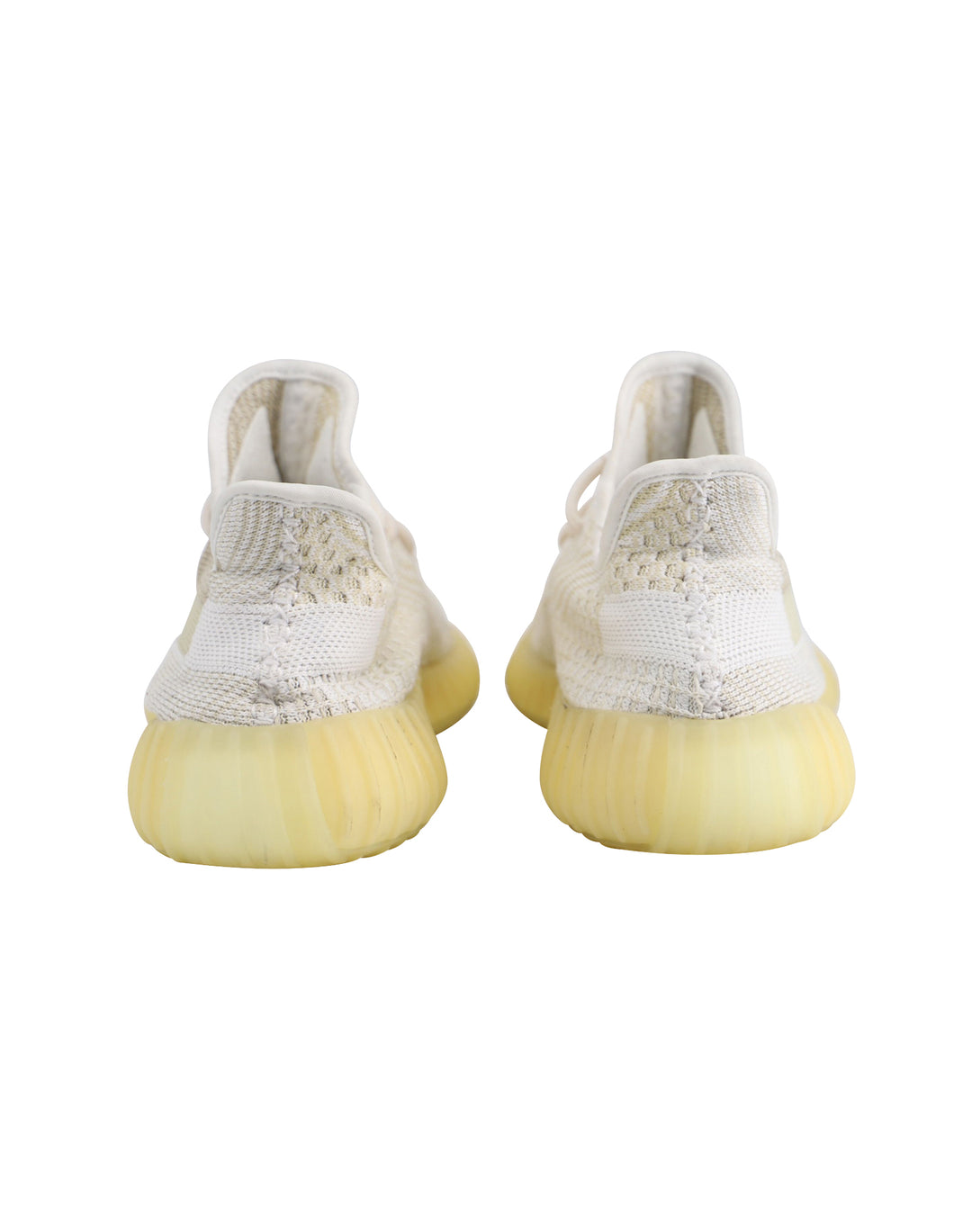 yeezy Adidas Boost 350 V2 Low Top Sneakers In Cream Prime Knit Polyester