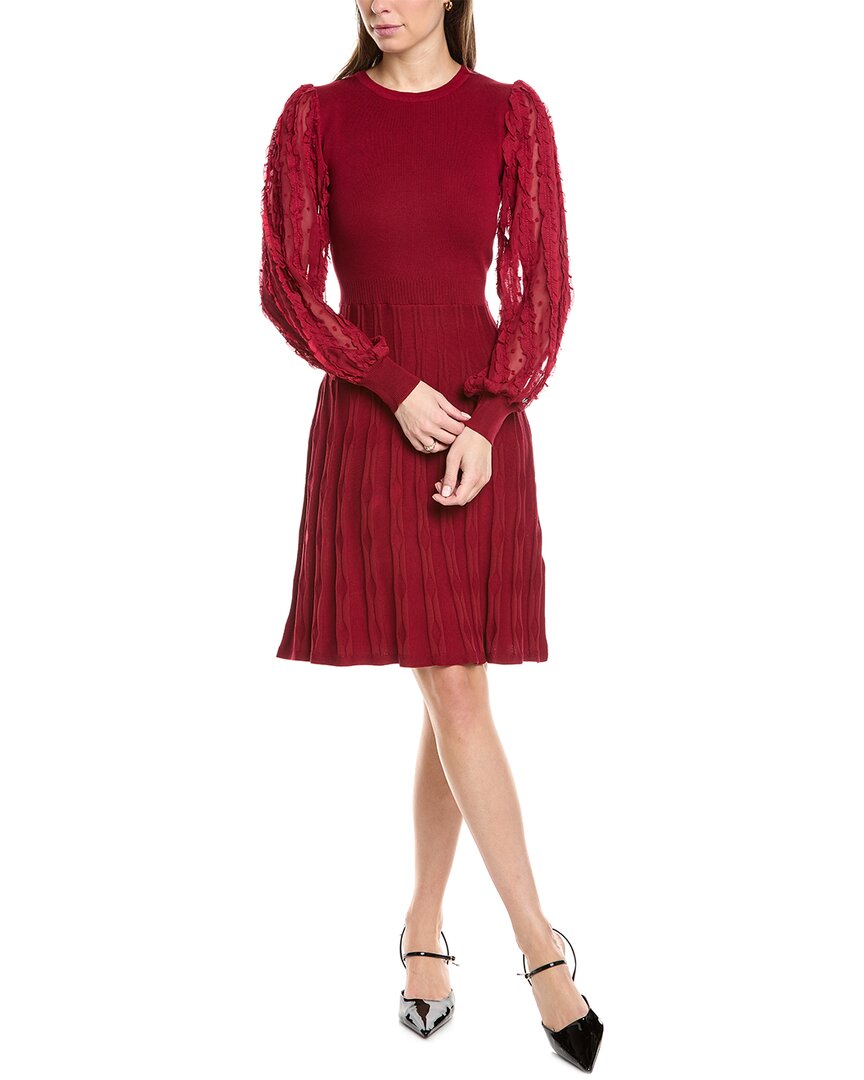 Nanette Nanette Lepore Chiffon Sleeve Sweaterdress