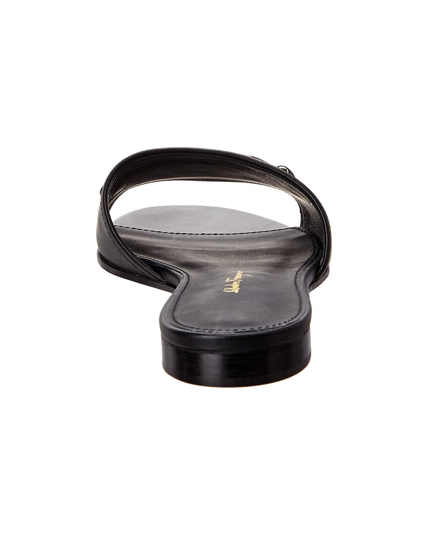 Salvatore Ferragamo Ferragamo Gancini Leather Slide | ShopSimon