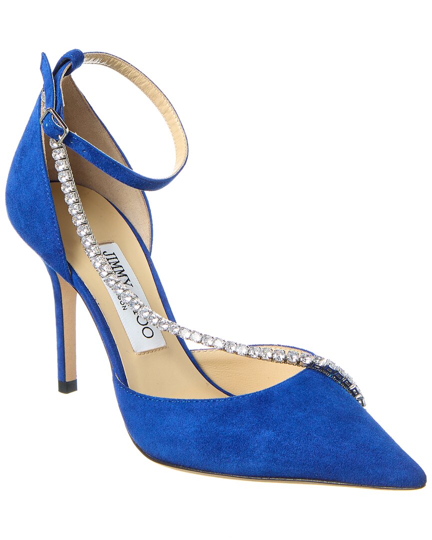 Jimmy Choo Talika 85 Suede Pump | ShopSimon