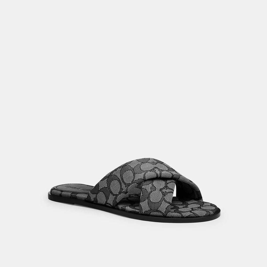 【COACH】Link Criss クロスサンダル 在庫確認下さい  CAP62 Link Criss Cross Sandal CHALK
