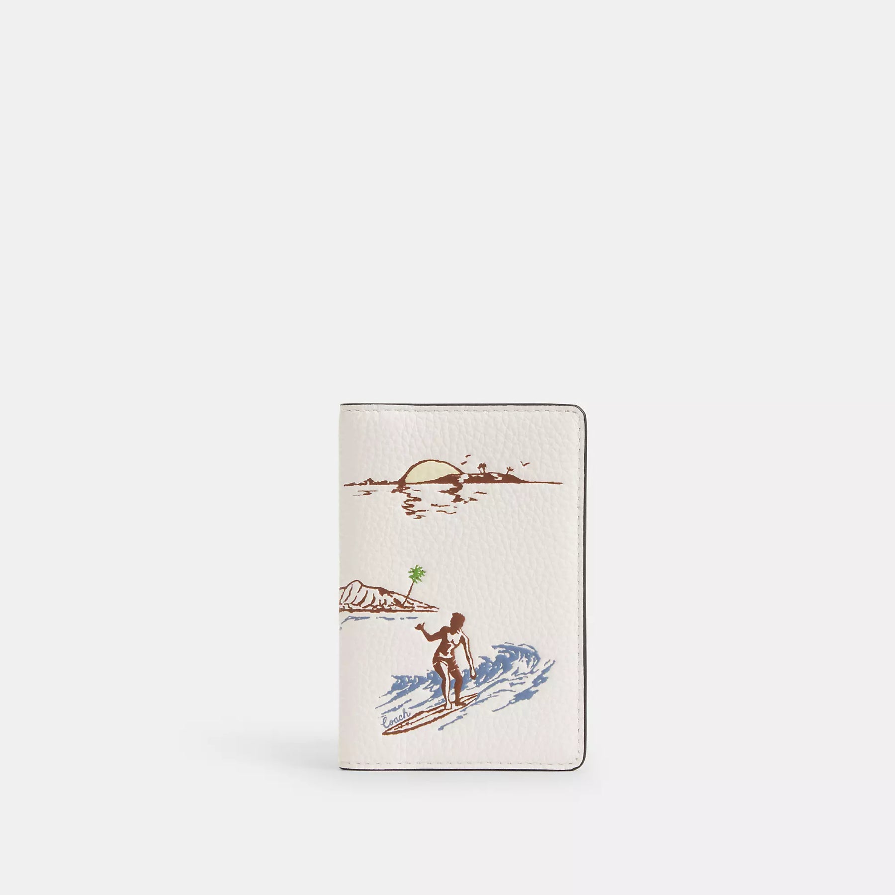 Coach Outlet Id Card Wallet With Surf Print | ShopSimon