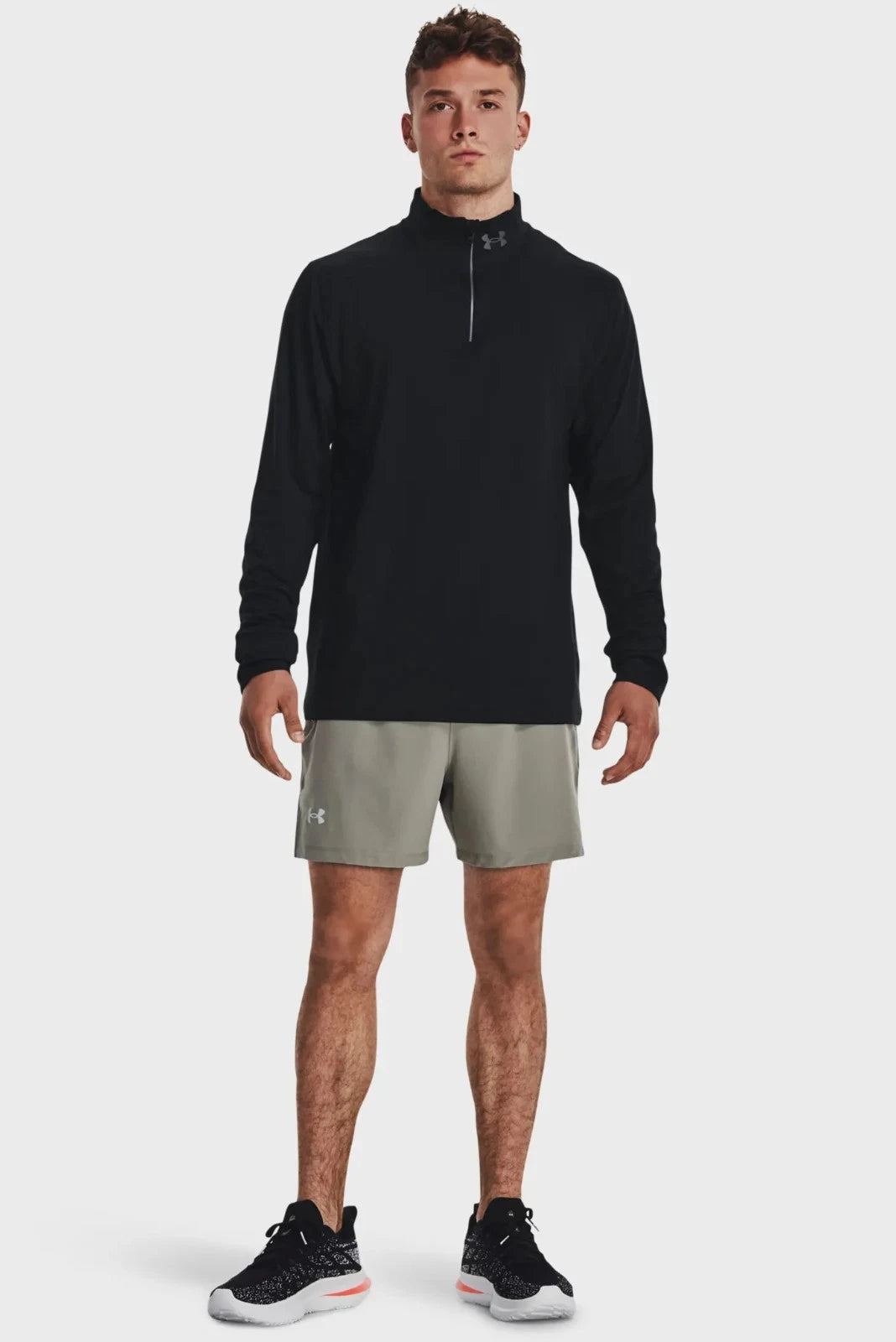 Under armour Sweatshirt Men's Black 1/4 Zip Running Performance