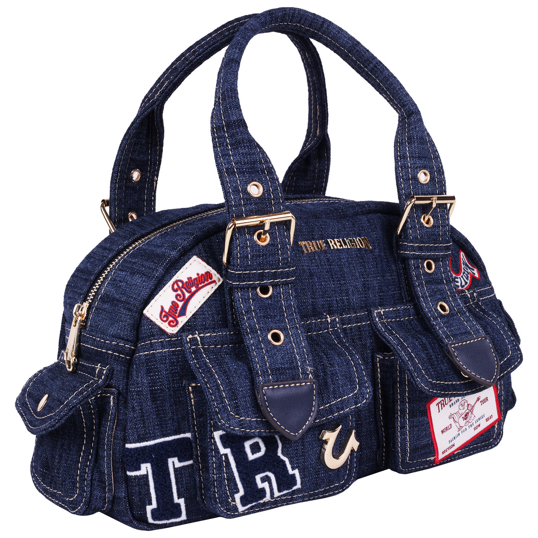 True Religion Multi Patch Satchel | ShopSimon
