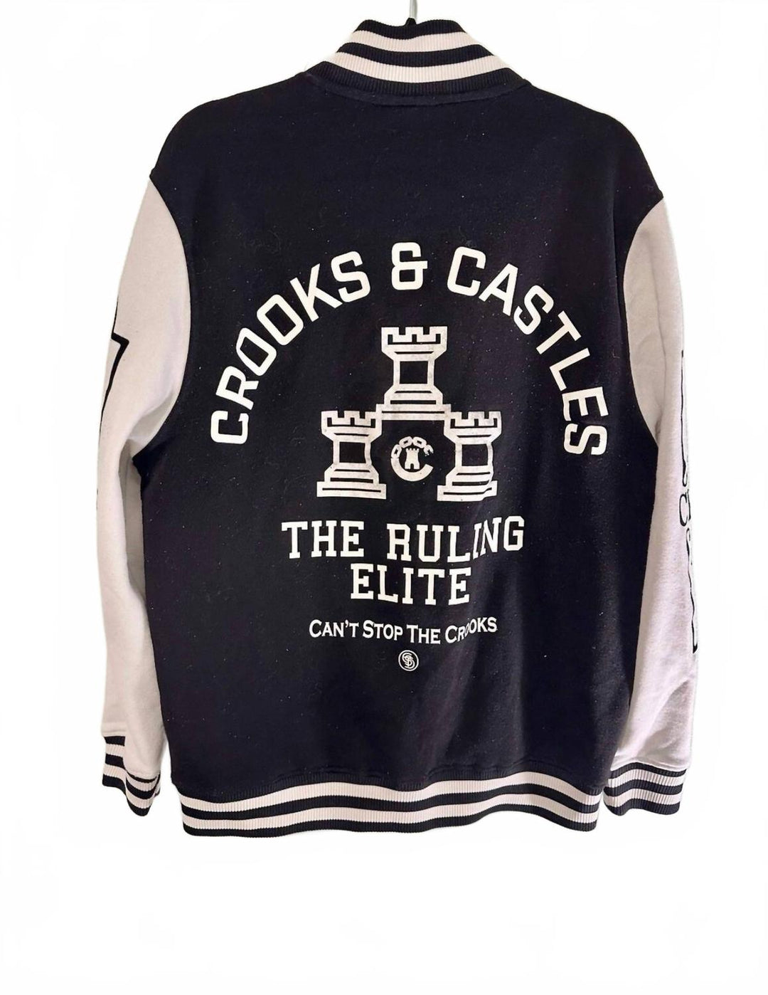 Crooks & Castles Men's Ruling Elite Varsity Jacket In Black