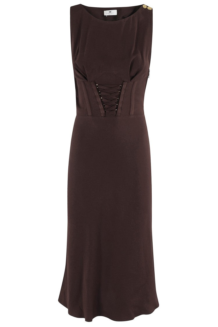 オールインワン・サロペット Elisabetta Franchi Midi Dress With Corset Effect Elisabetta Franchi Midi Dress With Corset Effect | ShopSimon
