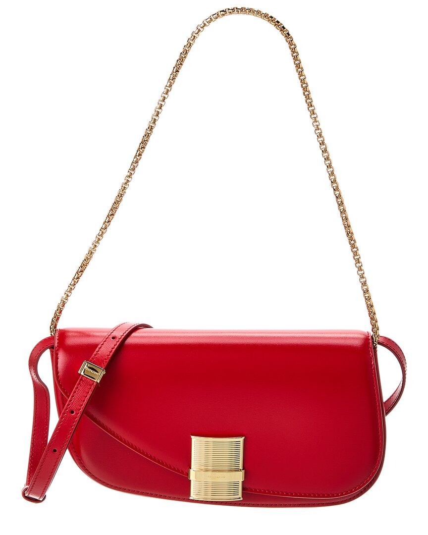 Ferragamo Fiamma XS ショルダーバッグ Salvatore Ferragamo Ferragamo Fiamma XS Leather Shoulder Bag