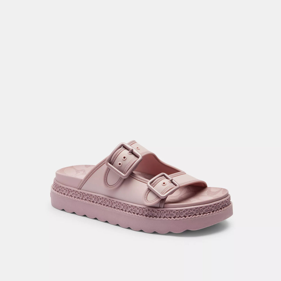 【最終価格　新品】COACHコーチブルーグリーンLAINY RUBBERサンダル 公式】コーチアウトレット | レイニー サンダル