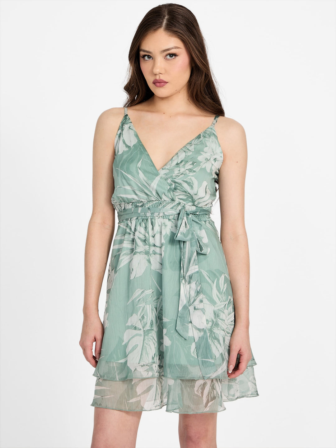 guess floral mini dress Factory Eco Laneka back look of the Style:Small cute striped dress 1950s Vintage Mother Of