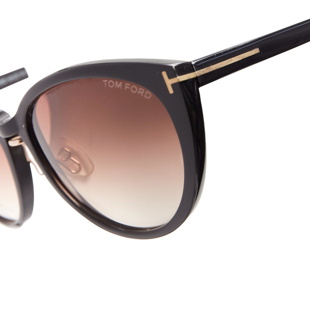 Tom Ford Gina Tf345 Acetate Gold T Logo Arm Classic Sunglasses