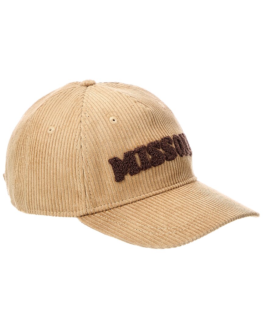 Missoni Womens Faux Fur Chevon Lined Baseball Cap Size OS Ivory Missoni Baseball Hat | ShopSimon main image 3