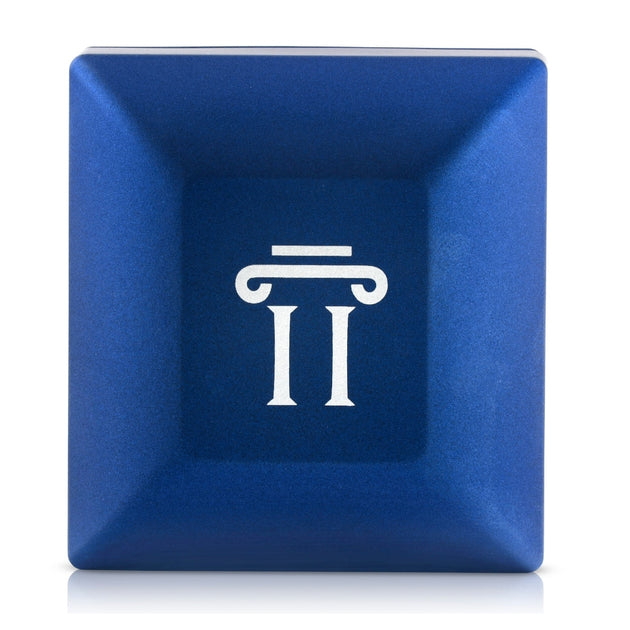 Pompeii3 Hammered Wedding Band 10K White Gold Mens 5mm High Polished