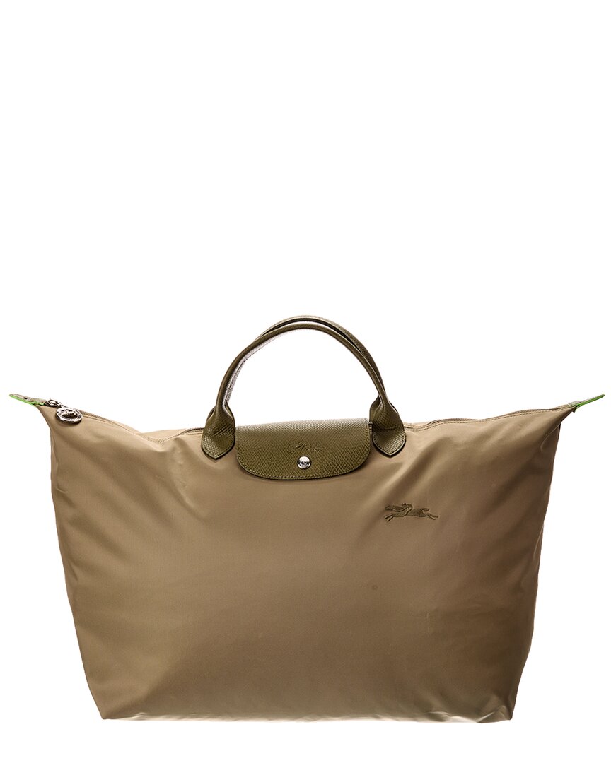 Longchamp Le Pliage Green Large Canvas Travel Bag | ShopSimon