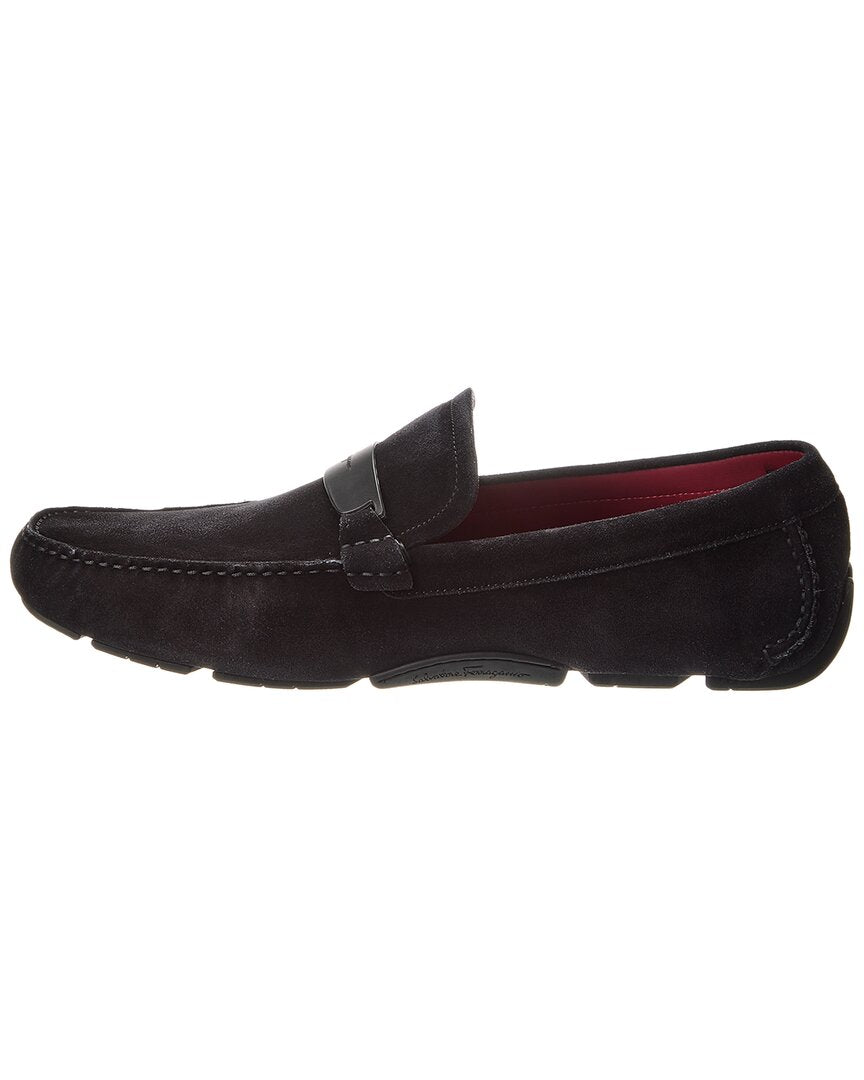 Salvatore Ferragamo Ferragamo Switch Light Suede Driver | ShopSimon