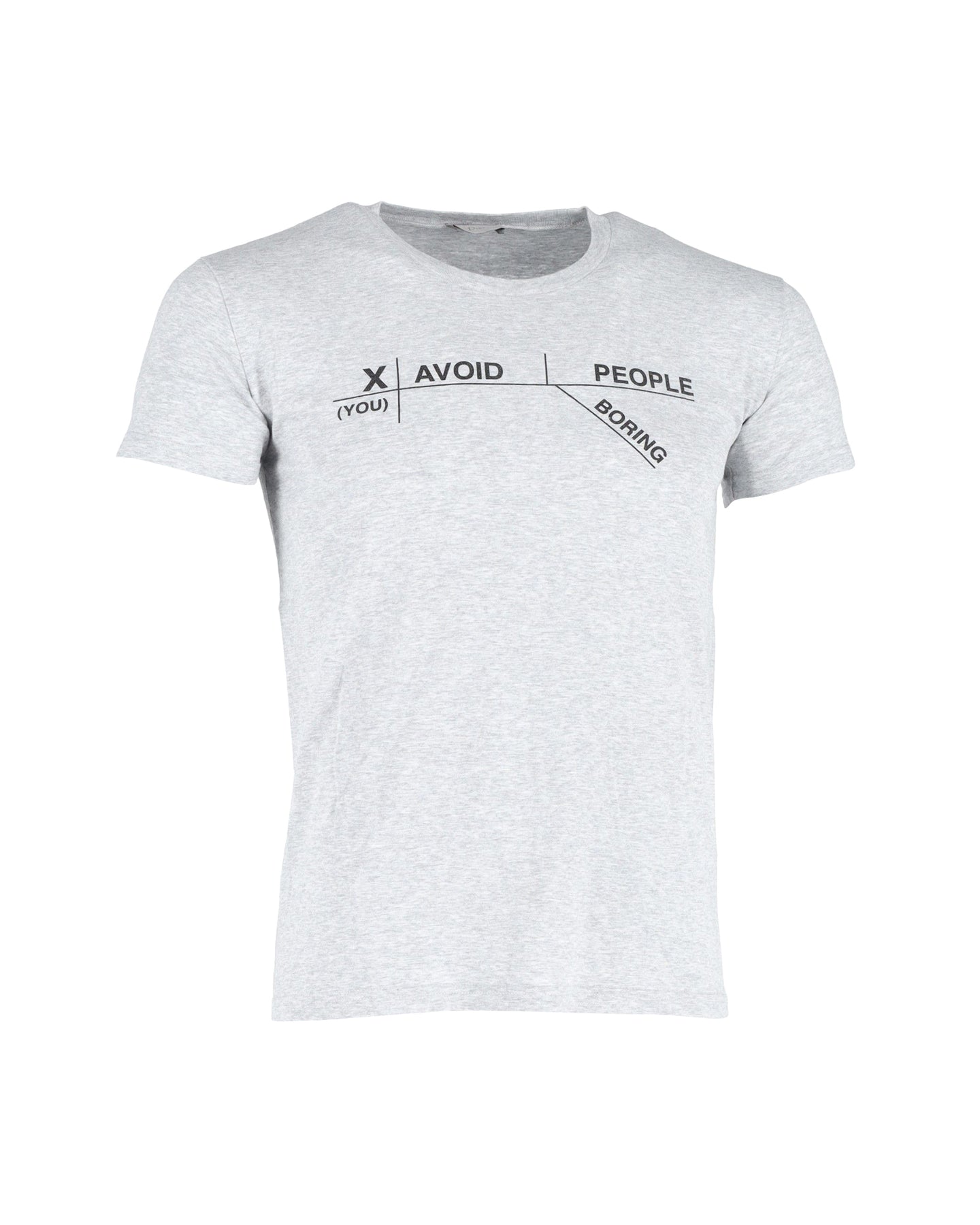 Christian Dior Dior 'Avoid Boring People' T-Shirt in Grey Cotton