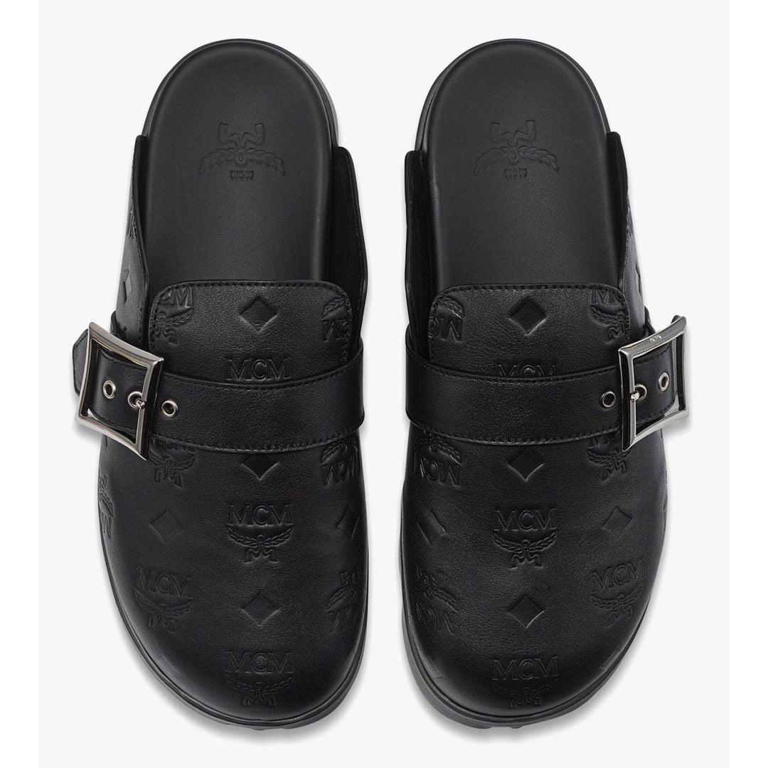 Mcm Flat Mule In Monogram Leather | ShopSimon display picture 2