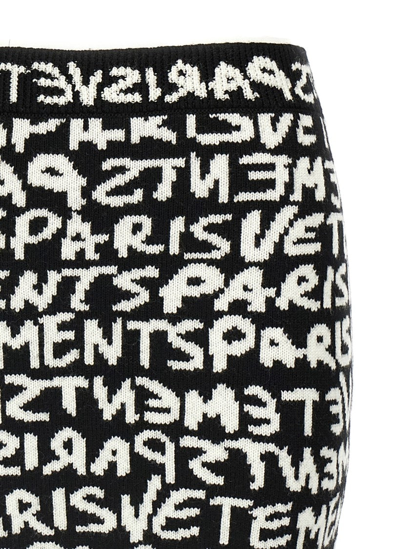 【関税込み】VETEMENTS Vetements Paris Monogram Mini' skirt VETEMENTS - Unisex Paris Monogram Mini Skirt – Atelier New York