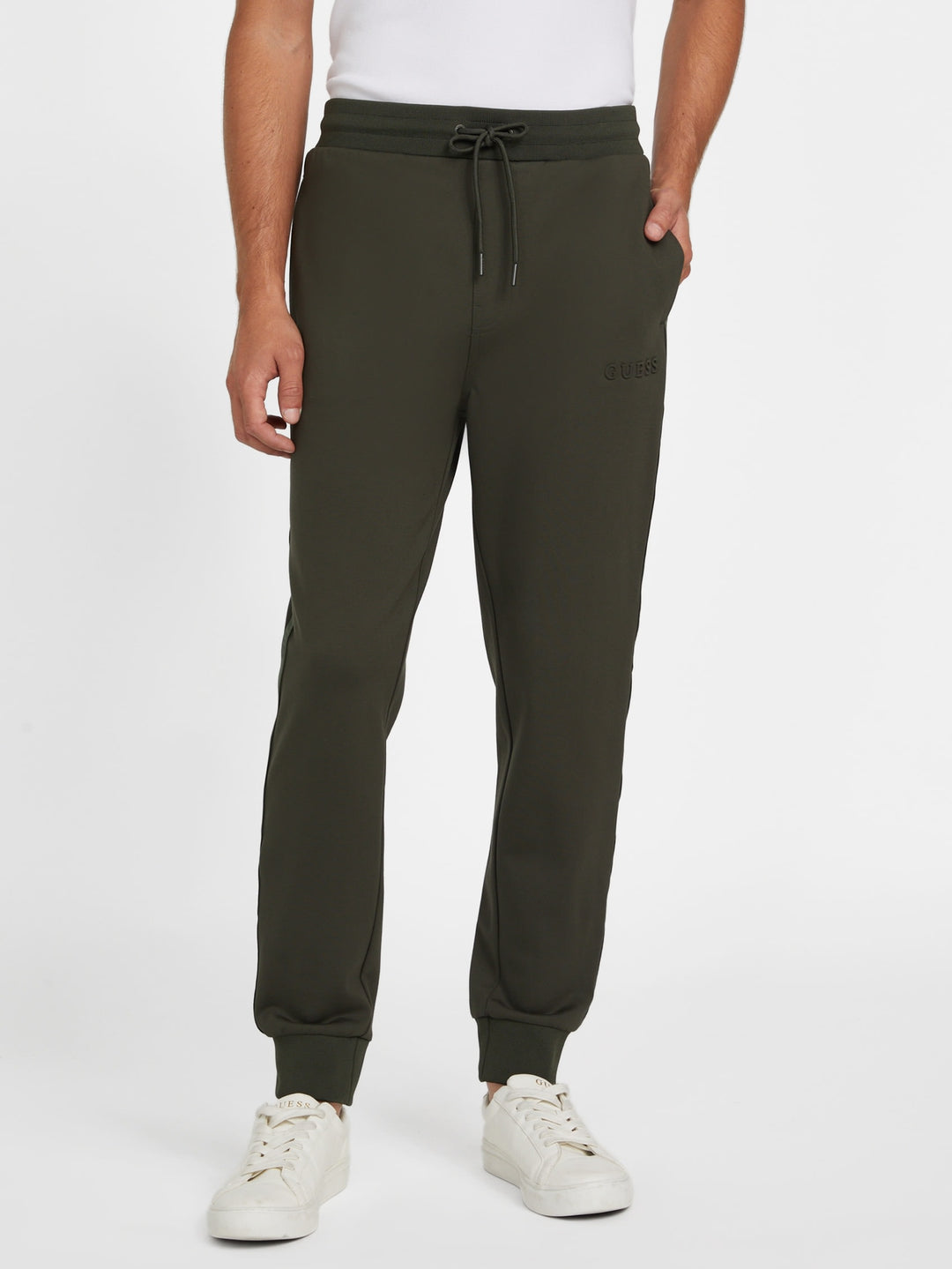 Guess Factory Genaro Logo-Tape Joggers | ShopSimon
