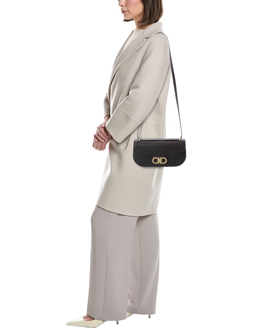 ■FERRAGAMO■ Double Gancini Flap Shoulder Bag Black 2198677 Ferragamo Double Gancio Shoulder Bag | Neiman Marcus