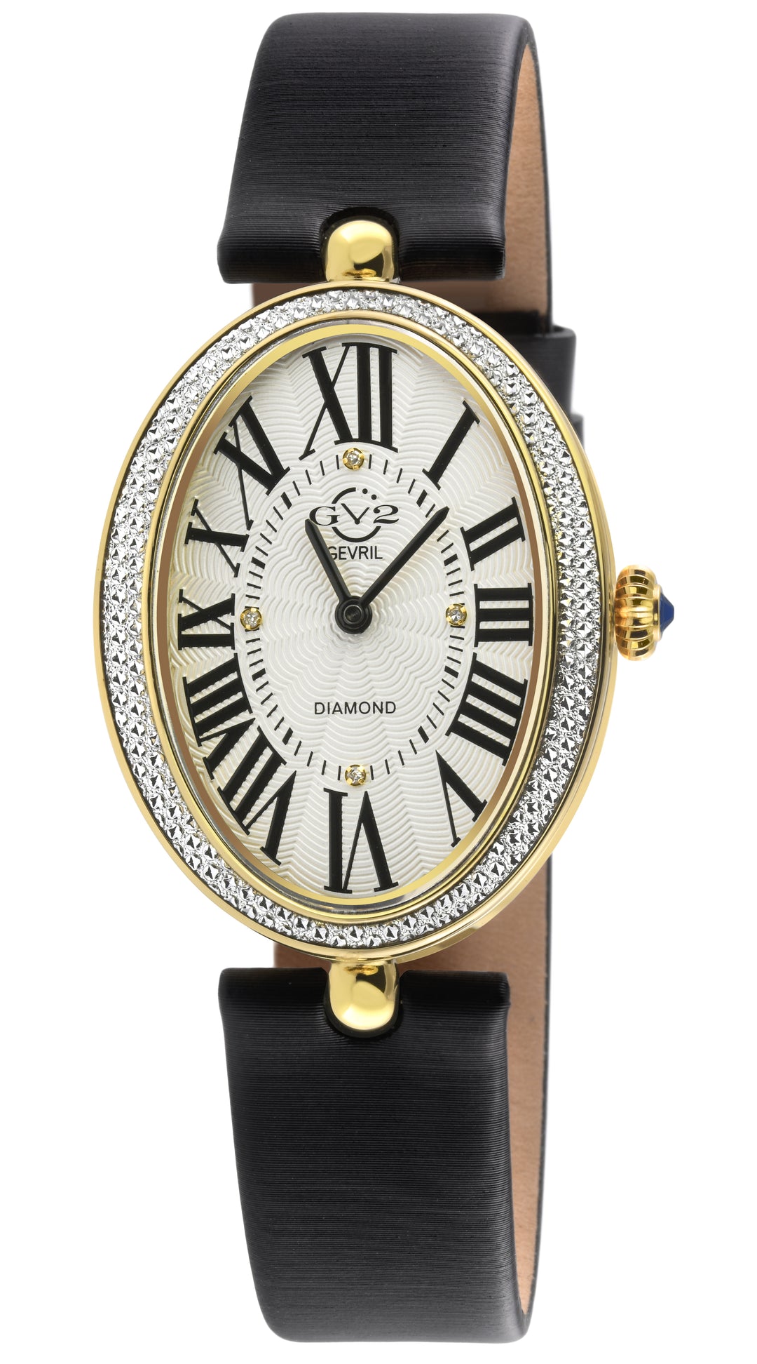 モナxs GV2 Piazza Navona Women's Lt Gold Case, Silver/white Dial