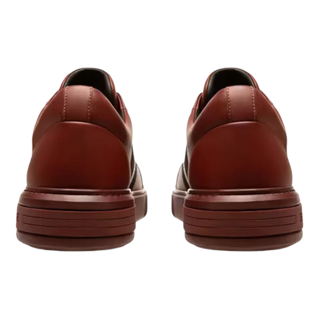 Bally Moony 6239623 Men's Heritage Red Calf Plain Leather Sneakers