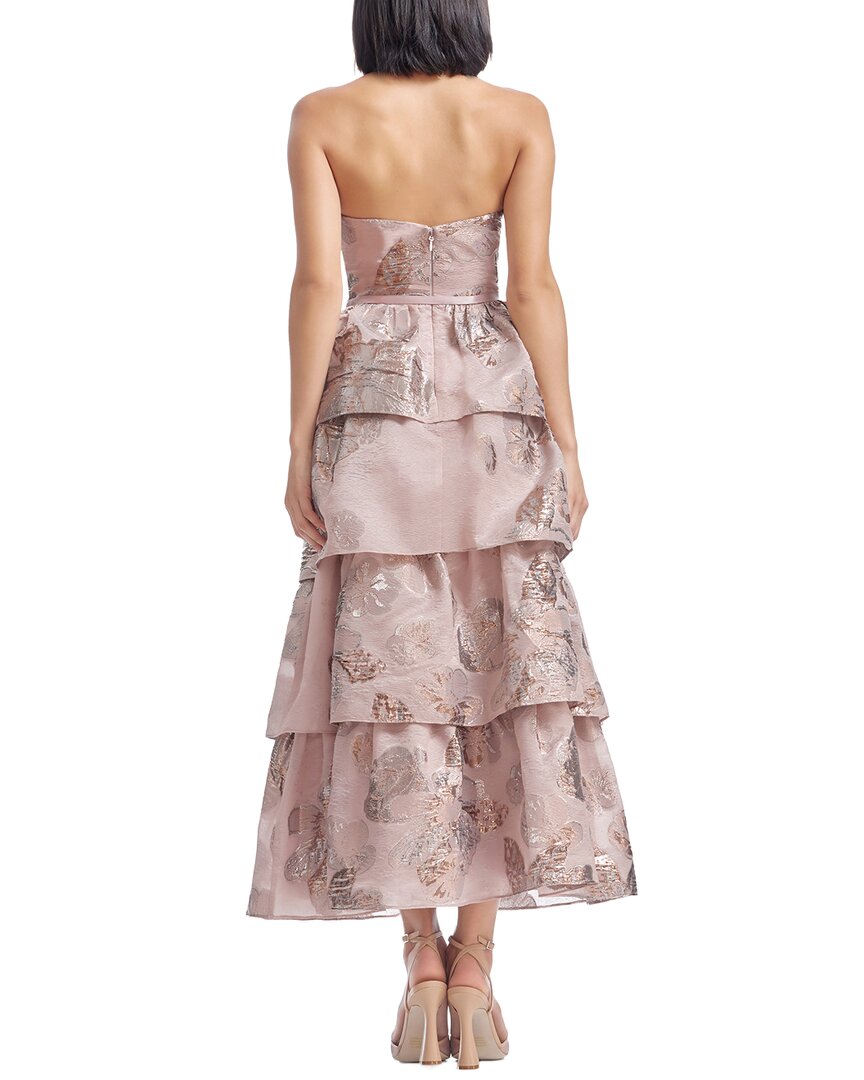 strapless open back dress Dress the Population Savannah Aline Dress