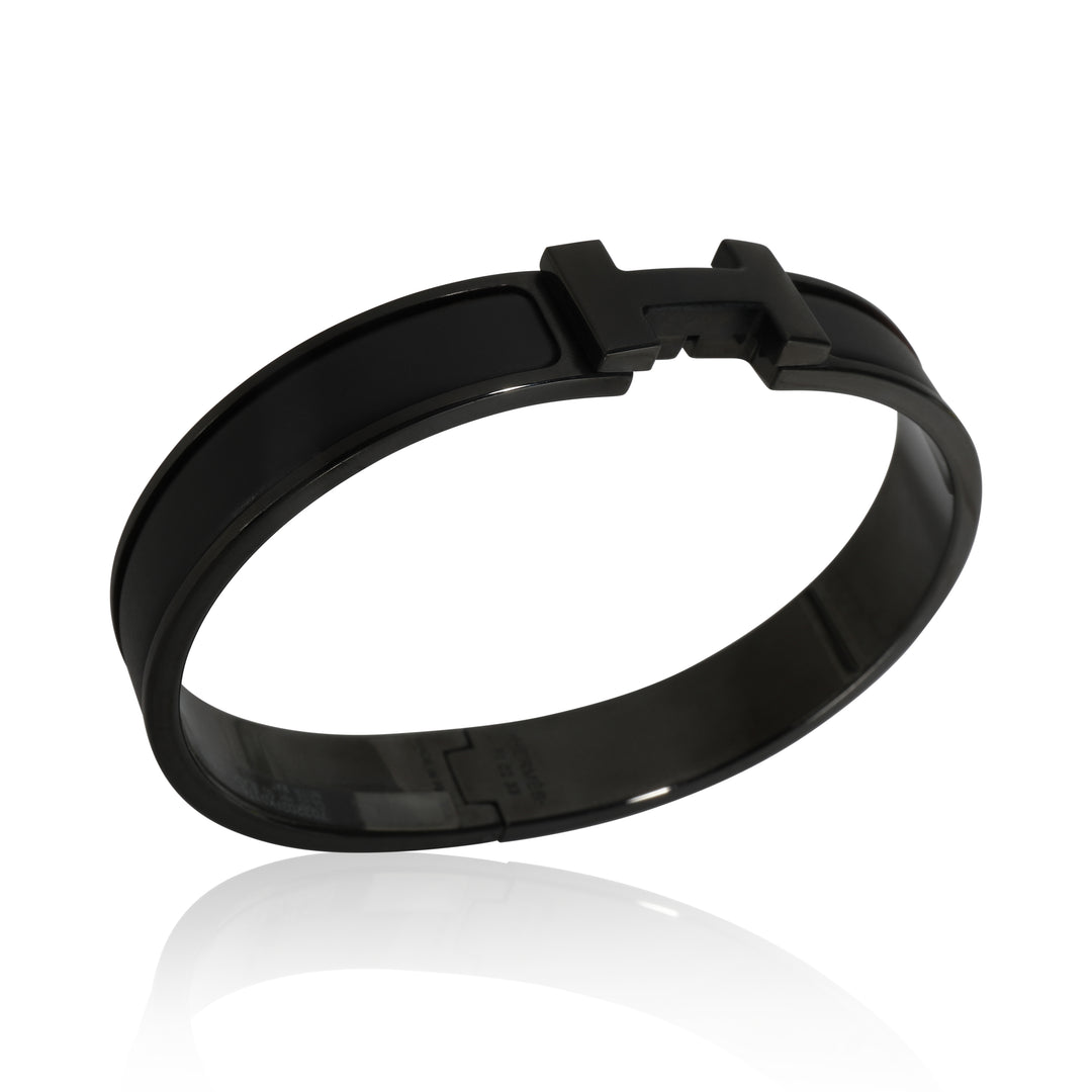 Hermès Hermes Clic HH So Black Bracelet In Noir Matte | ShopSimon